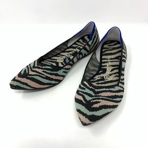 Rothys “The Point” Zebra Print Flats